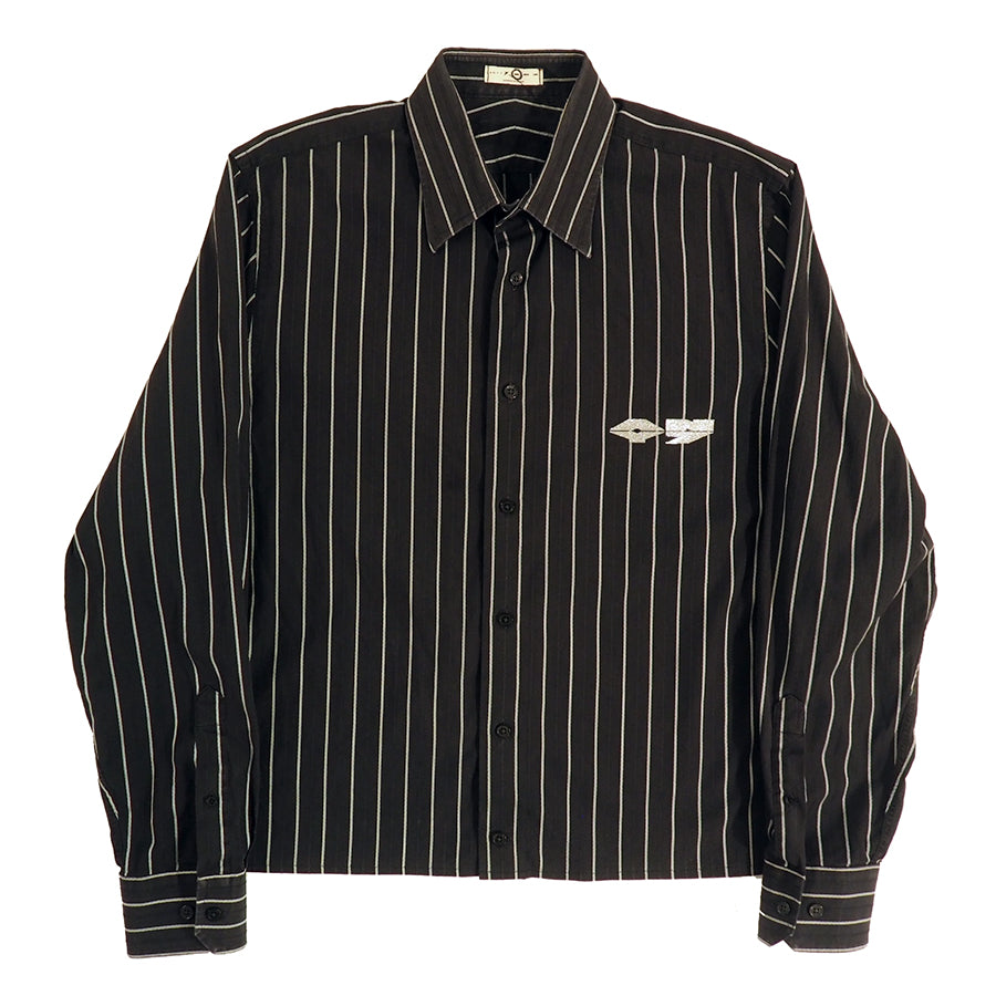 BLK LAMBO LOGO CHOPD LS DRESS SHIRT