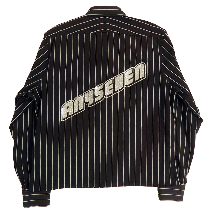 BLK LAMBO LOGO CHOPD LS DRESS SHIRT