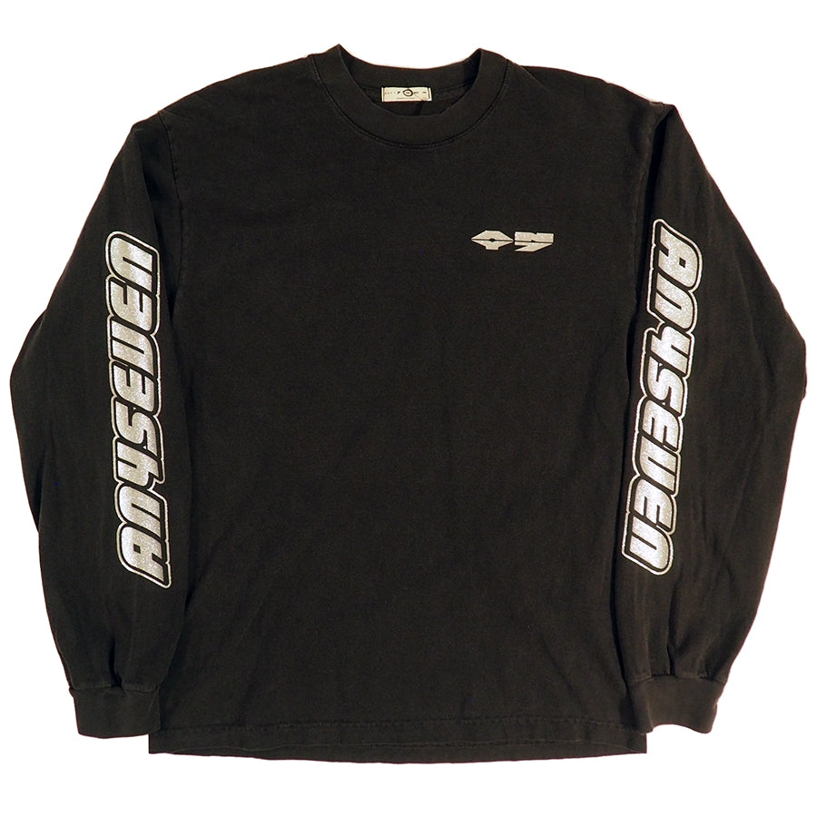 FADED BLK LAMBO LOGO LS T-SHIRT