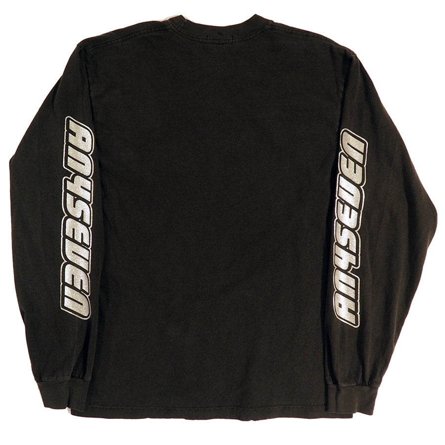 FADED BLK LAMBO LOGO LS T-SHIRT