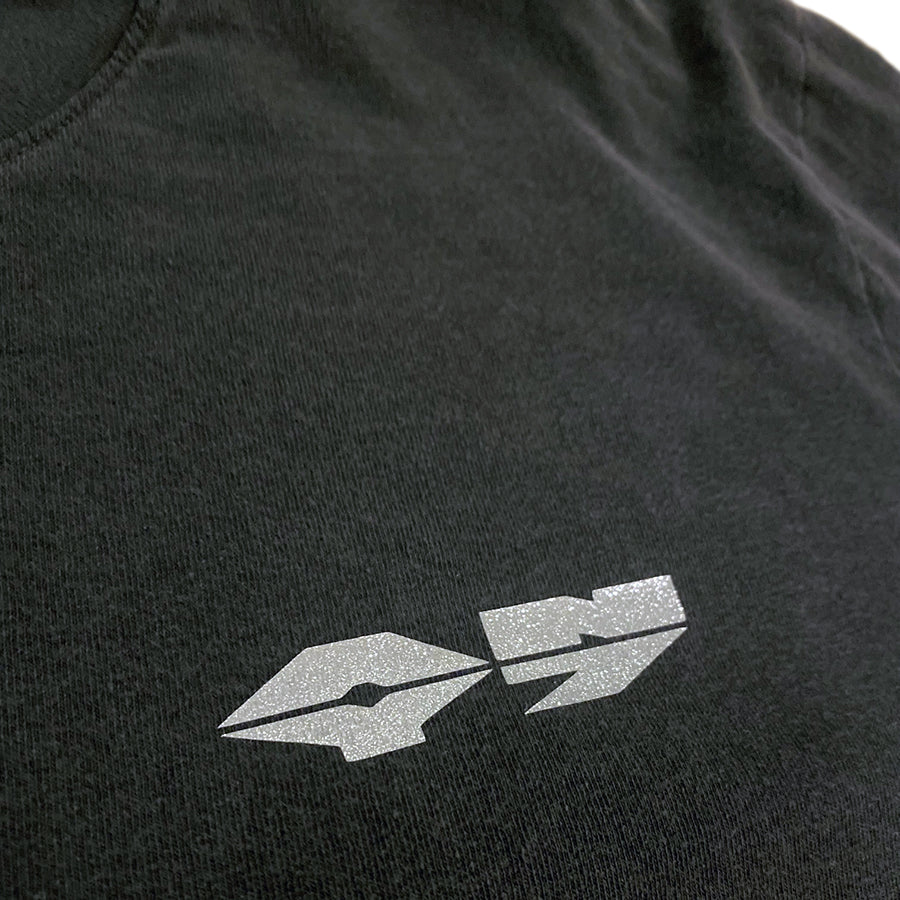 FADED BLK LAMBO LOGO LS T-SHIRT