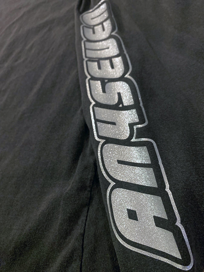 FADED BLK LAMBO LOGO LS T-SHIRT