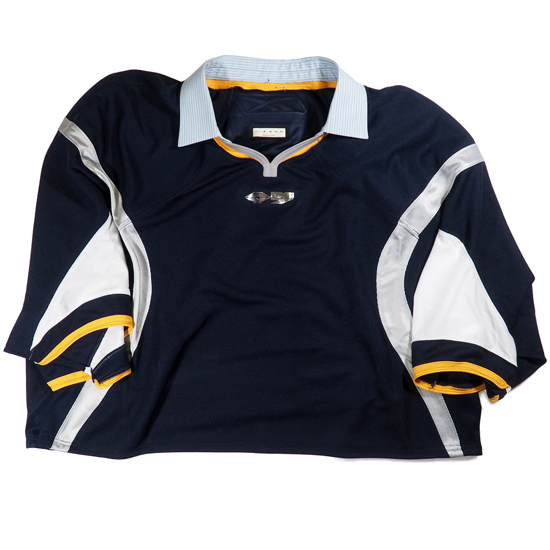 OVRLNDR JERSEY DRESS HOODIE - NAVY