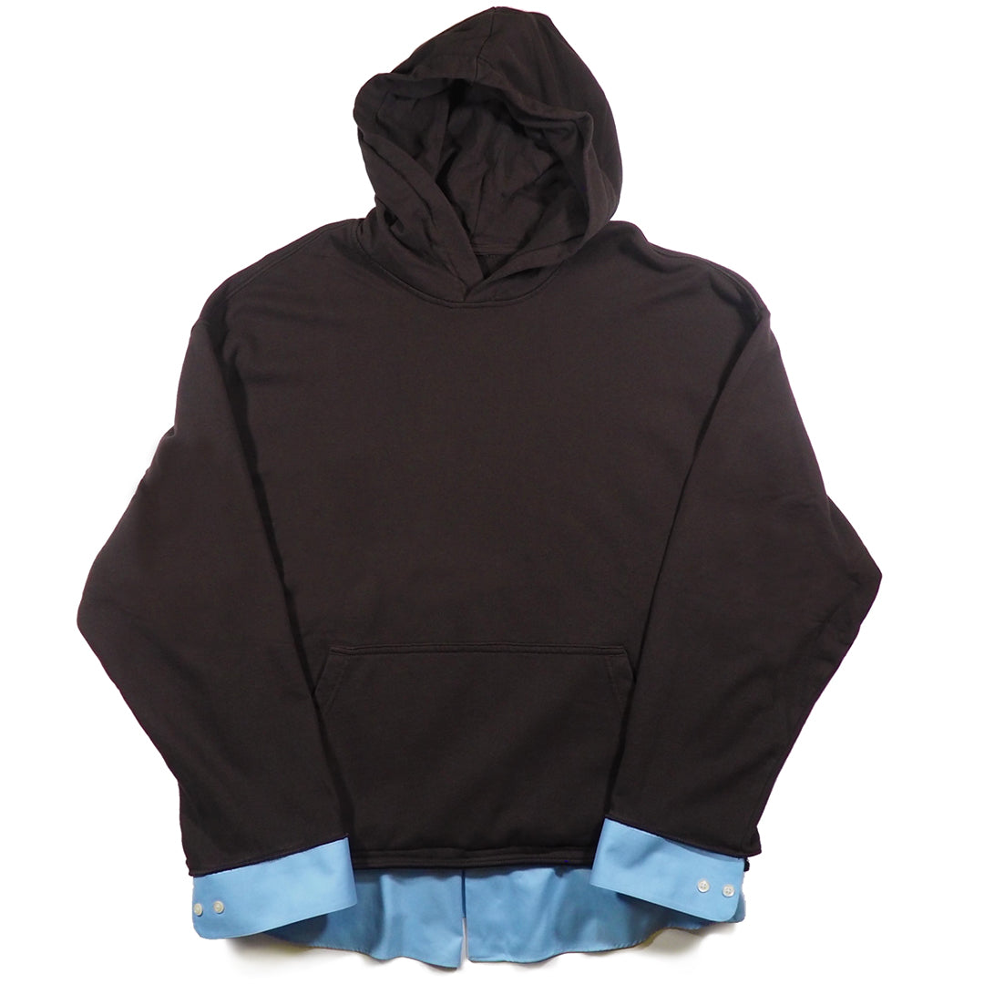 OVRLNDR JERSEY DRESS HOODIE - RED