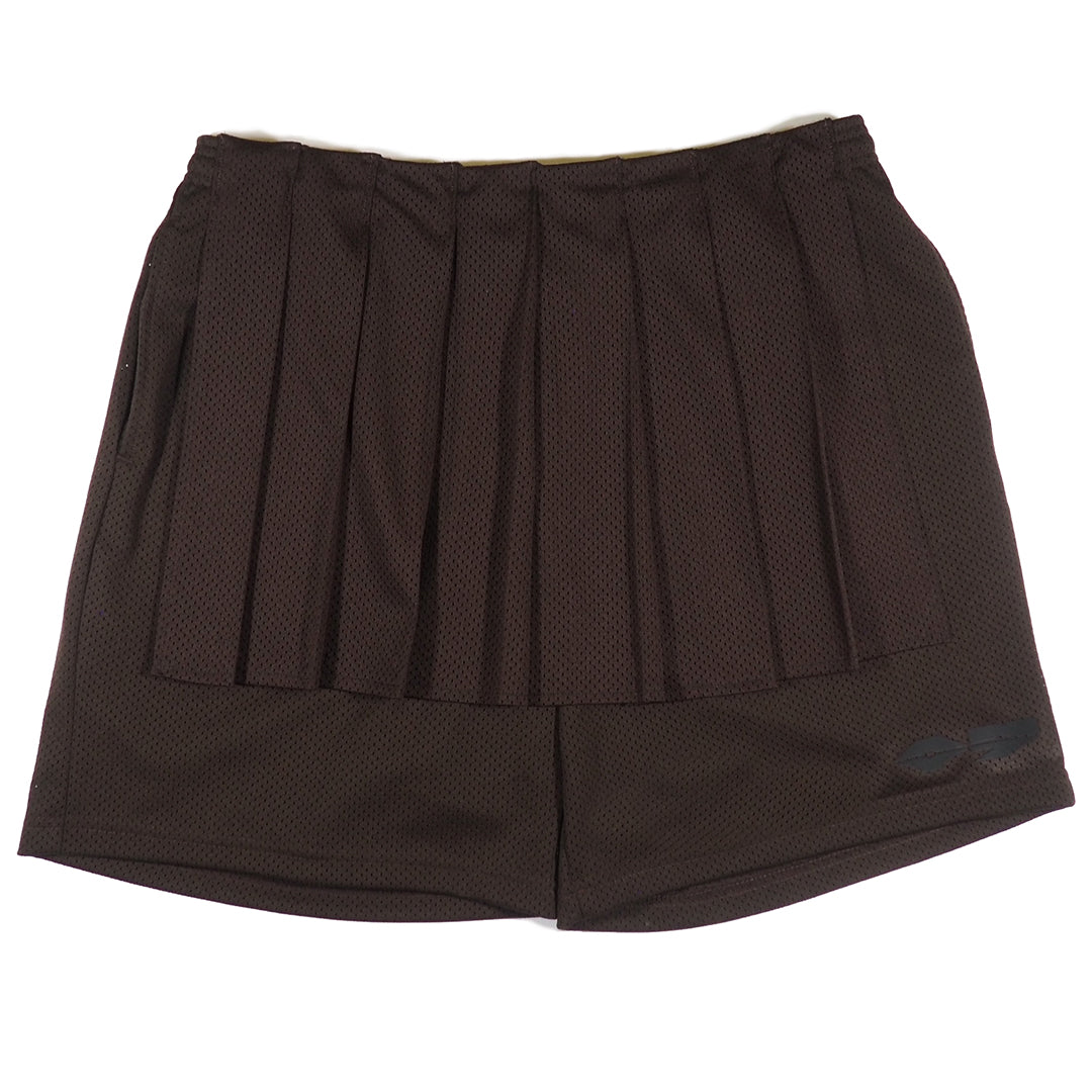 OVRLNDR PLEATED PANEL MESH SHORT - MID