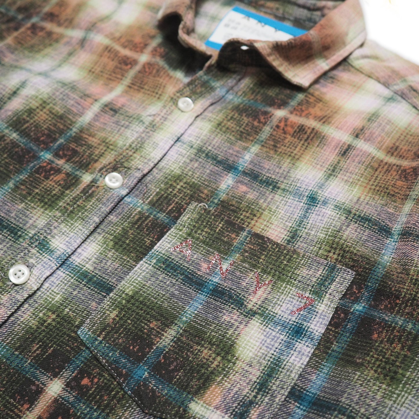 ACID DRIP OLIVE CAL-ALTA VAN VINTAGE FLANNEL LS SHIRT