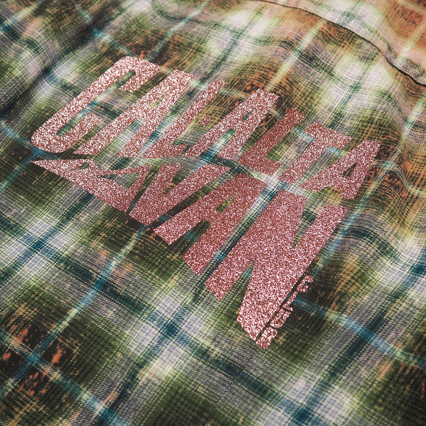 ACID DRIP OLIVE CAL-ALTA VAN VINTAGE FLANNEL LS SHIRT