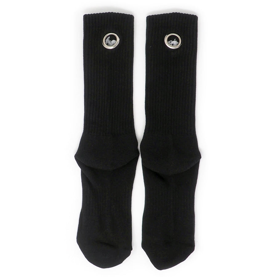 BLK GROMMET SPORT SOCK