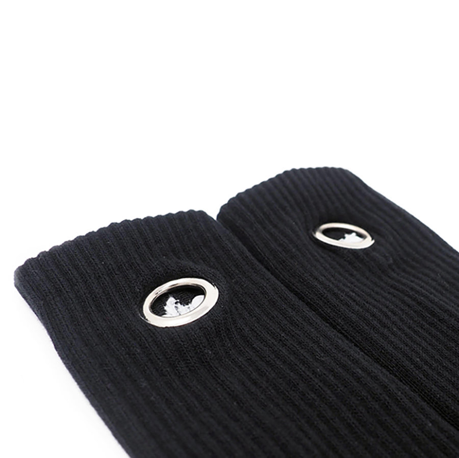 BLK GROMMET SPORT SOCK