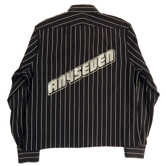 BLK LAMBO LOGO CHOPD LS DRESS SHIRT