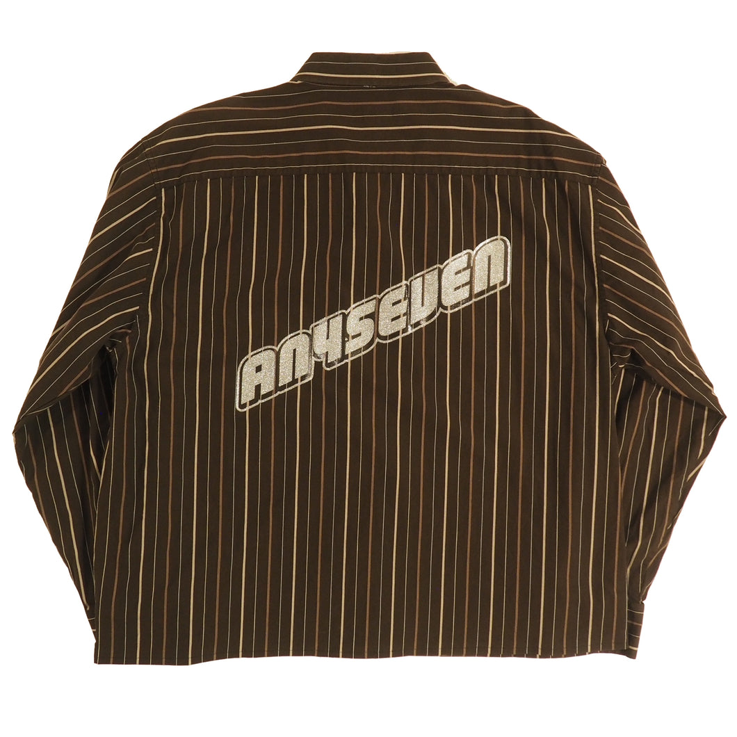 Lambo logo Chopd Dress Shirt - Choco / Beige