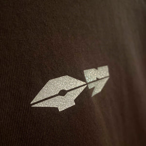 Lambo logo Mock T-Shirt - Chocolate Brown