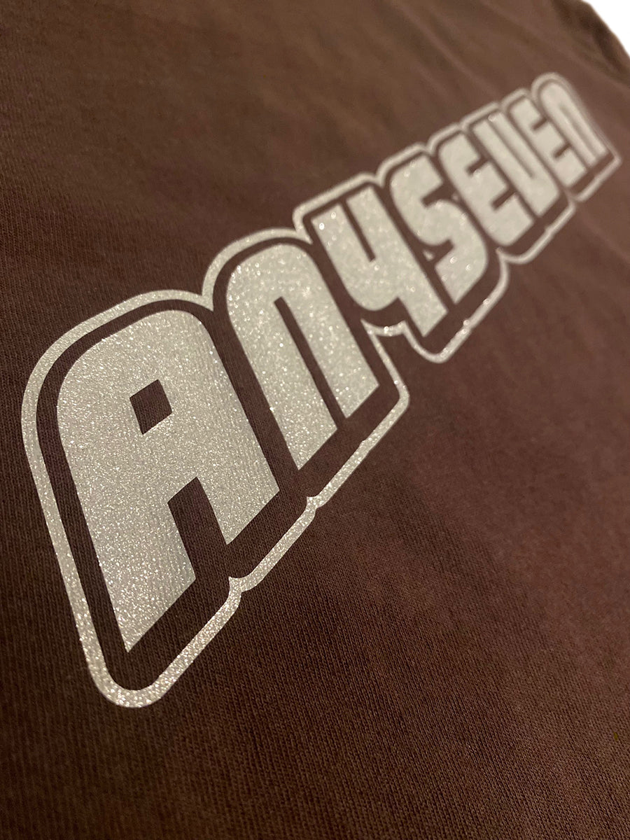 CHOCO BLK LAMBO LOGO SS MOCK T-SHIRT