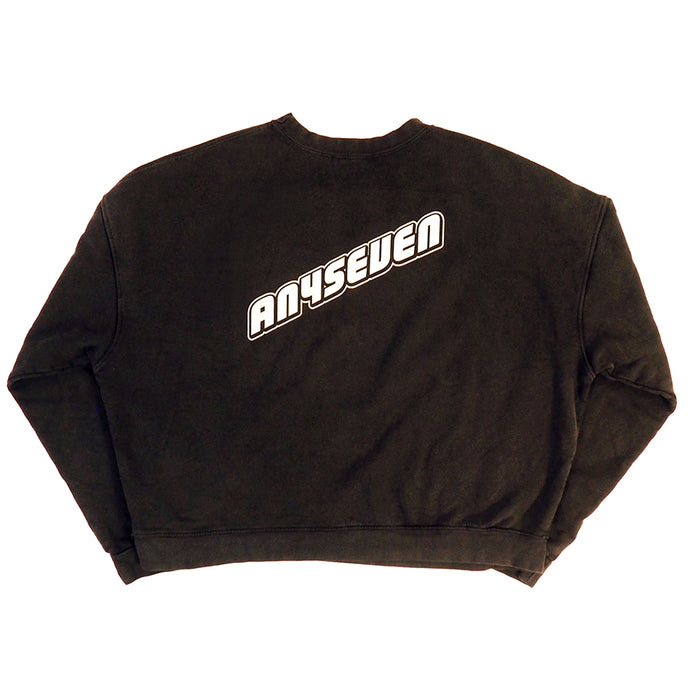 Lambo logo Crewneck Sweater - Faded Black