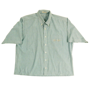 Lambo logo Chopd Dress Shirt - Wht / Aqua