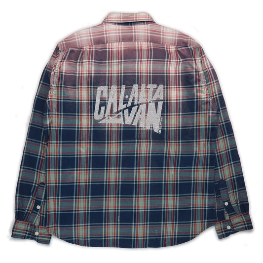 ACID DUST DK BLUE CAL-ALTA VAN VINTAGE FLANNEL LS SHIRT